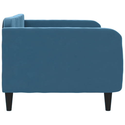 Sofá-cama, Sofá conversível 90x200 cm veludo azul Sofá-cama, Sofá conversível 90x200 cm veludo azul