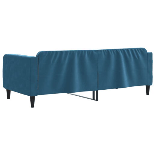Sofá-cama, Sofá conversível 90x200 cm veludo azul Sofá-cama, Sofá conversível 90x200 cm veludo azul