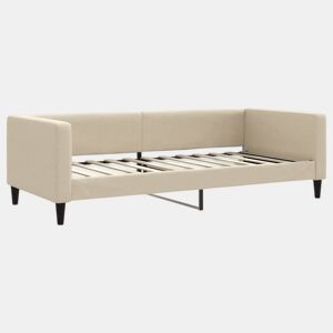 Sofá-cama, Sofá conversível 90x200 cm tecido cor creme