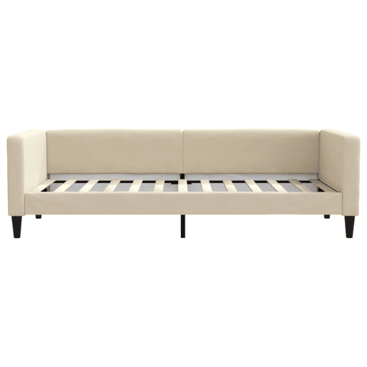 Sofá-cama, Sofá conversível 90x200 cm tecido cor creme