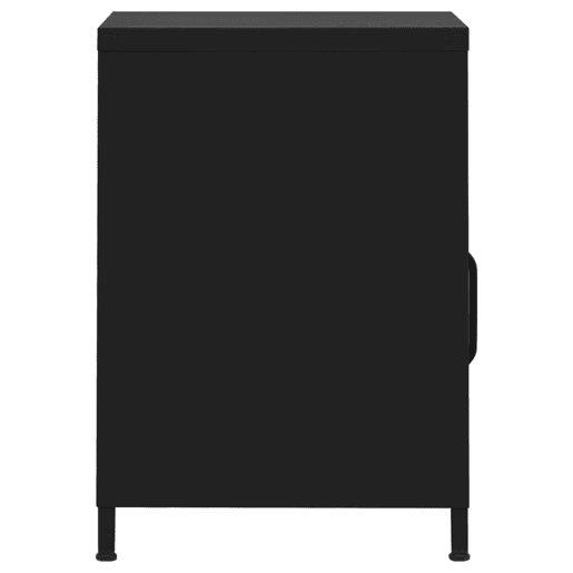 Lote de 2 Mesas De Cabeceira - Mesinhas De Cabeceira 35x35x51 cm aço preto
