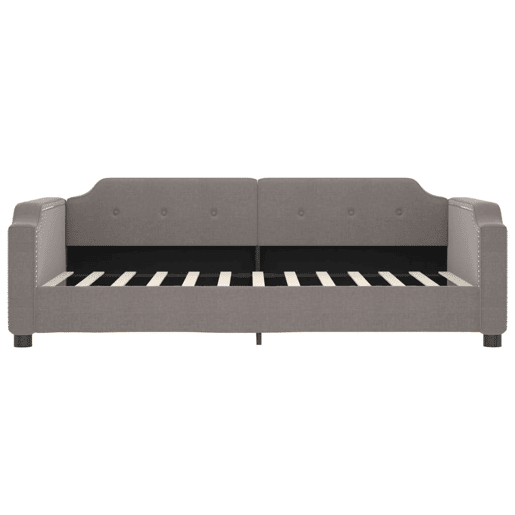 Sofá-cama, Sofá conversível 100x200 cm tecido cinzento-acastanhado Sofá-cama, Sofá conversível 100x200 cm tecido cinzento-acastanhado