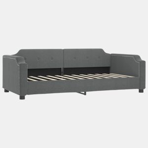 Sofá-cama, Sofá conversível 80x200 cm tecido cinzento-escuro