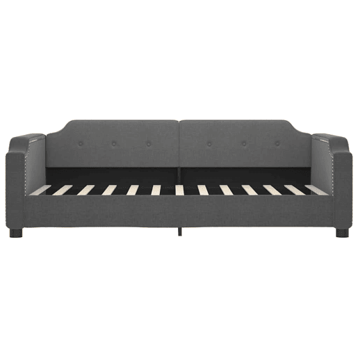 Sofá-cama, Sofá conversível 80x200 cm tecido cinzento-escuro