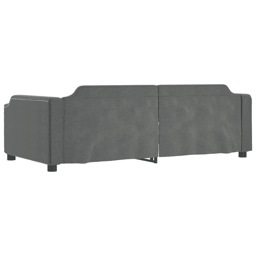 Sofá-cama, Sofá conversível 80x200 cm tecido cinzento-escuro