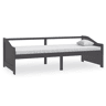 Sofá-cama, Sofá conversível de 3 lugares 90x200 cm pinho maciço cinzento-escuro