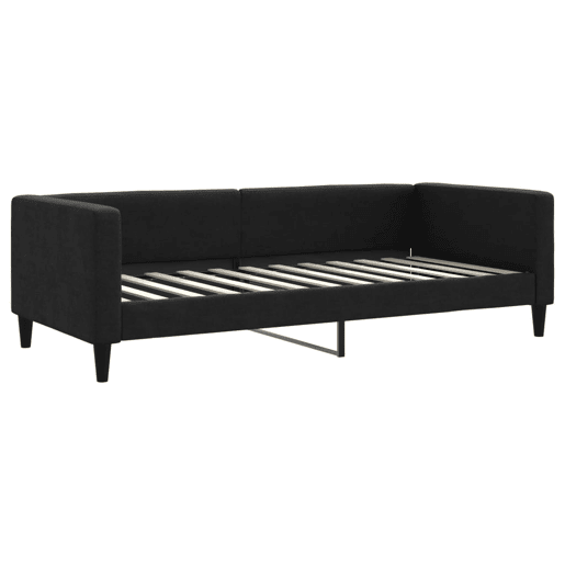 Sofá-cama, Sofá conversível 90x200 cm tecido preto