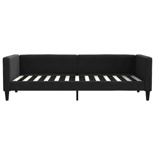 Sofá-cama, Sofá conversível 90x200 cm tecido preto