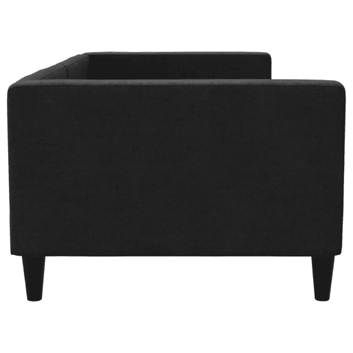 Sofá-cama, Sofá conversível 90x200 cm tecido preto