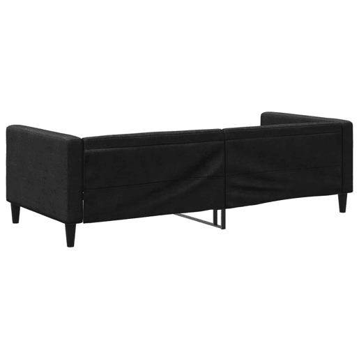 Sofá-cama, Sofá conversível 90x200 cm tecido preto