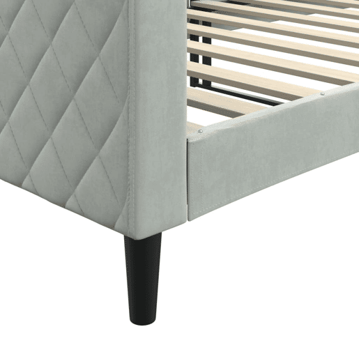 Sofá-cama, Sofá conversível 90x200 cm veludo cinzento-claro Sofá-cama, Sofá conversível 90x200 cm veludo cinzento-claro