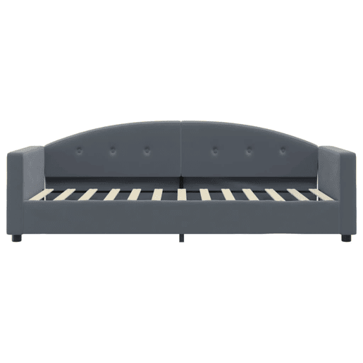 Sofá-cama, Sofá conversível com colchão 80x200 cm veludo cinzento-escuro