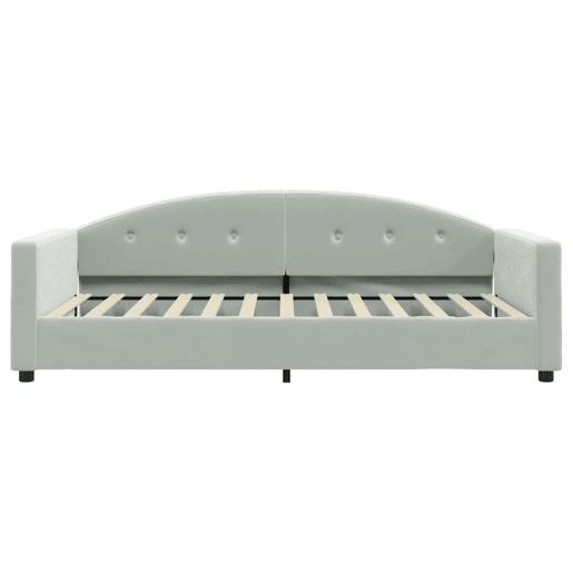 Sofá-cama, Sofá conversível 100x200 cm veludo cinzento-claro Sofá-cama, Sofá conversível 100x200 cm veludo cinzento-claro