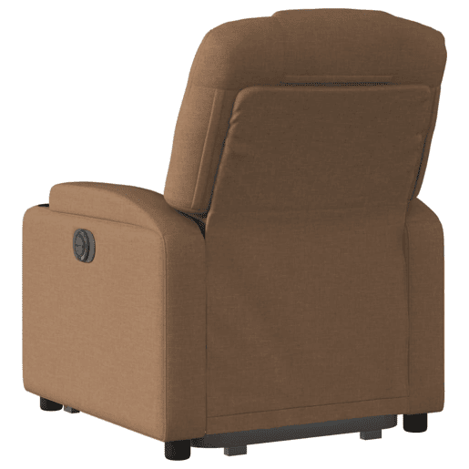 Poltrona reclinável - Poltrona relax elétrica tecido castanho