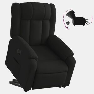 Poltrona reclinável - Poltrona relax elétrica tecido preto