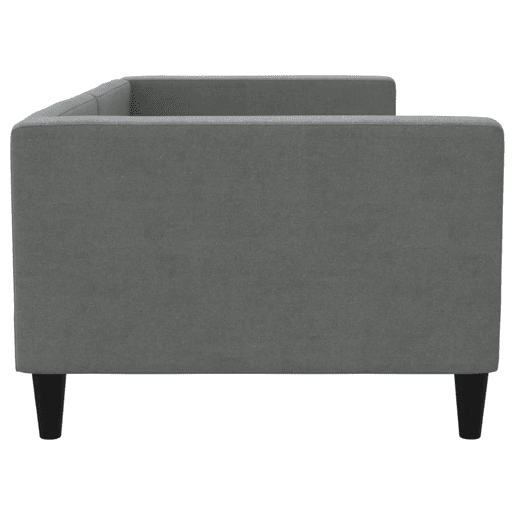 Sofá-cama, Sofá conversível 90x200 cm tecido cinzento-escuro