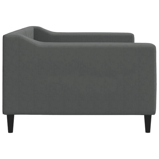 Sofá-cama, Sofá conversível 90x190 cm tecido cinzento-escuro