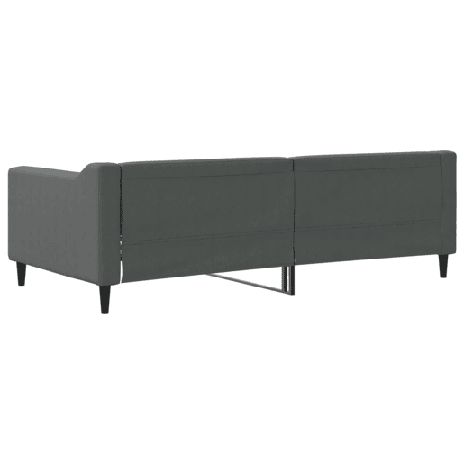 Sofá-cama, Sofá conversível 90x190 cm tecido cinzento-escuro