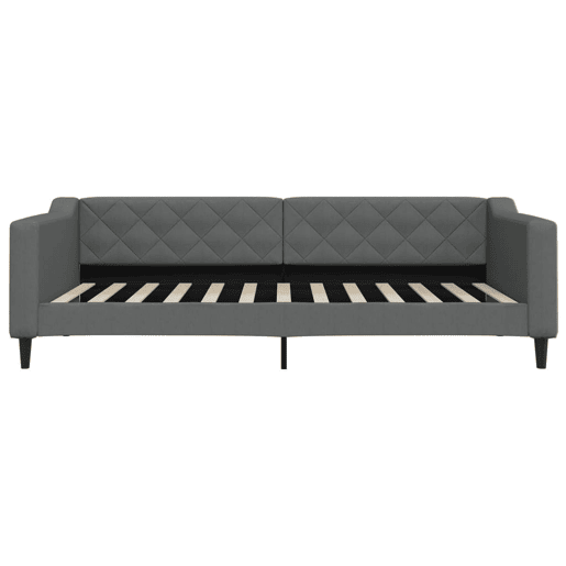 Sofá-cama, Sofá conversível 100x200 cm tecido cinzento-escuro Sofá-cama, Sofá conversível 100x200 cm tecido cinzento-escuro