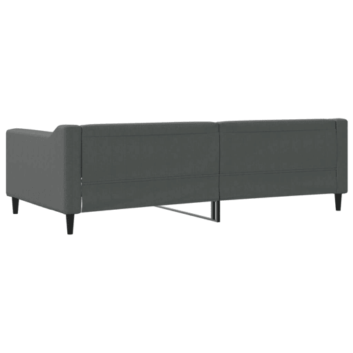 Sofá-cama, Sofá conversível 100x200 cm tecido cinzento-escuro Sofá-cama, Sofá conversível 100x200 cm tecido cinzento-escuro