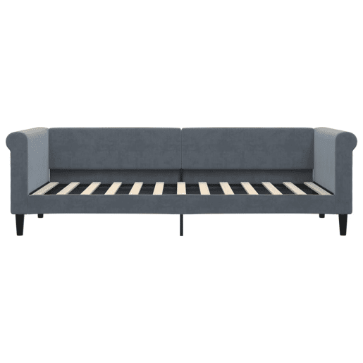 Sofá-cama, Sofá conversível 80x200 cm veludo cinzento-escuro Sofá-cama, Sofá conversível 80x200 cm veludo cinzento-escuro