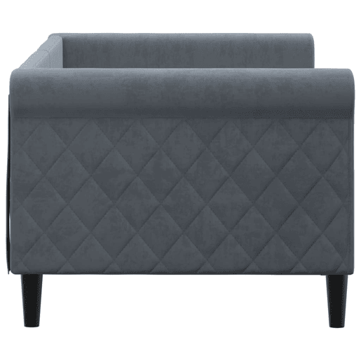 Sofá-cama, Sofá conversível 80x200 cm veludo cinzento-escuro Sofá-cama, Sofá conversível 80x200 cm veludo cinzento-escuro