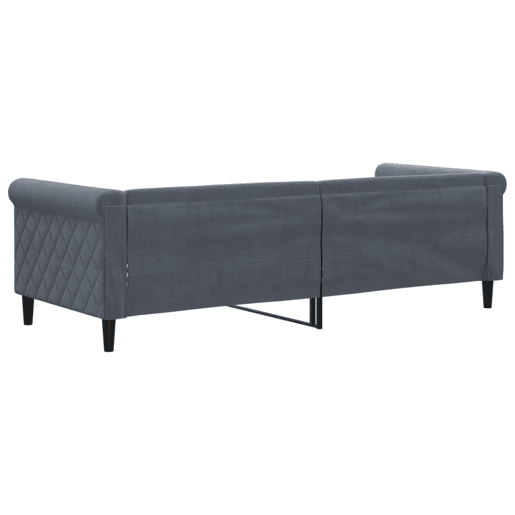 Sofá-cama, Sofá conversível 80x200 cm veludo cinzento-escuro Sofá-cama, Sofá conversível 80x200 cm veludo cinzento-escuro