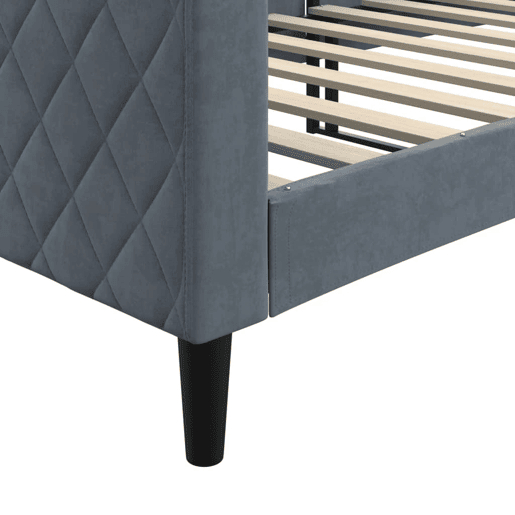 Sofá-cama, Sofá conversível 80x200 cm veludo cinzento-escuro Sofá-cama, Sofá conversível 80x200 cm veludo cinzento-escuro