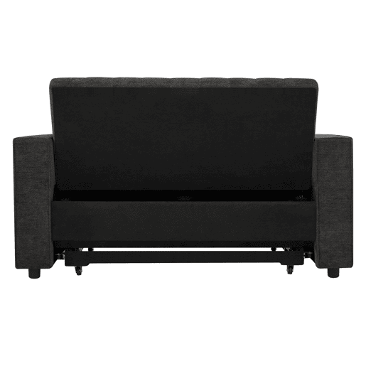 Sofá-cama multifuncional de 3 lugares - com arrumação, função cama, porta-copos, USB e almofadas - Cinza