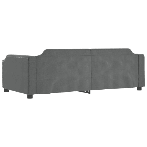 Sofá-cama, Sofá conversível 100x200 cm tecido cinzento-escuro Sofá-cama, Sofá conversível 100x200 cm tecido cinzento-escuro
