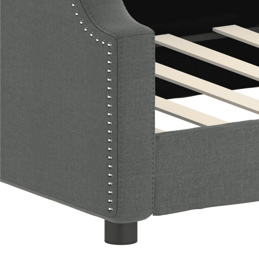 Sofá-cama, Sofá conversível 100x200 cm tecido cinzento-escuro Sofá-cama, Sofá conversível 100x200 cm tecido cinzento-escuro