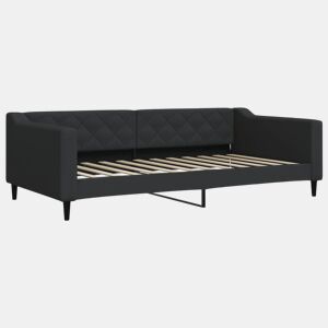 Sofá-cama, Sofá conversível 100x200 cm tecido preto