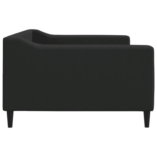 Sofá-cama, Sofá conversível 100x200 cm tecido preto