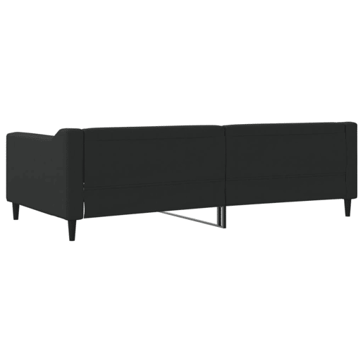 Sofá-cama, Sofá conversível 100x200 cm tecido preto