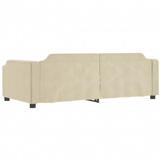 Sofá-cama, Sofá conversível 100x200 cm tecido cor creme Sofá-cama, Sofá conversível 100x200 cm tecido cor creme