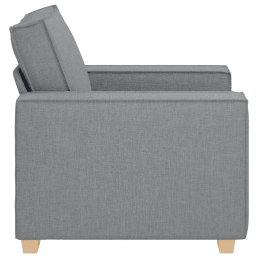 Sofá-cadeira, Sofá individual Cinza Claro 60 cm Tecido