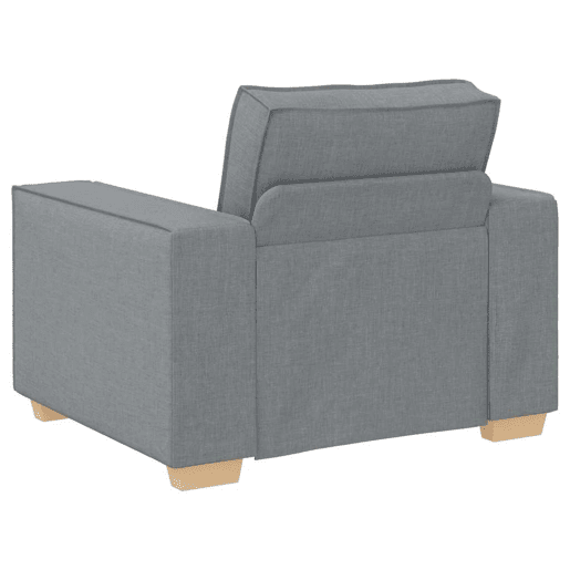 Sofá-cadeira, Sofá individual Cinza Claro 60 cm Tecido
