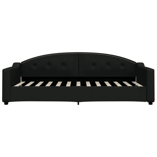 Sofá-cama, Sofá conversível 90x200 cm tecido preto
