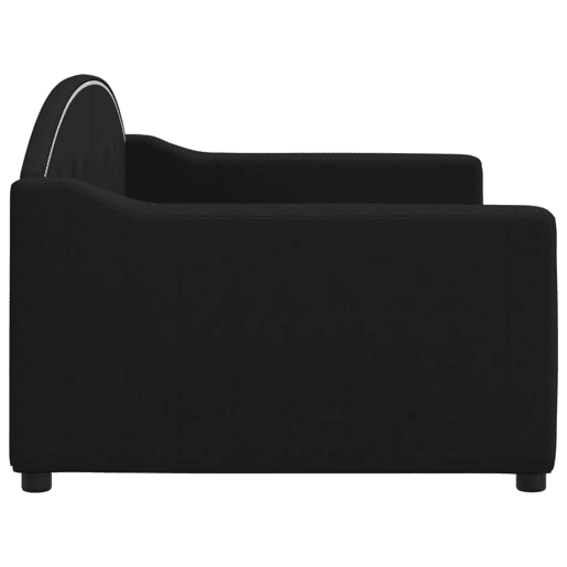 Sofá-cama, Sofá conversível 90x200 cm tecido preto