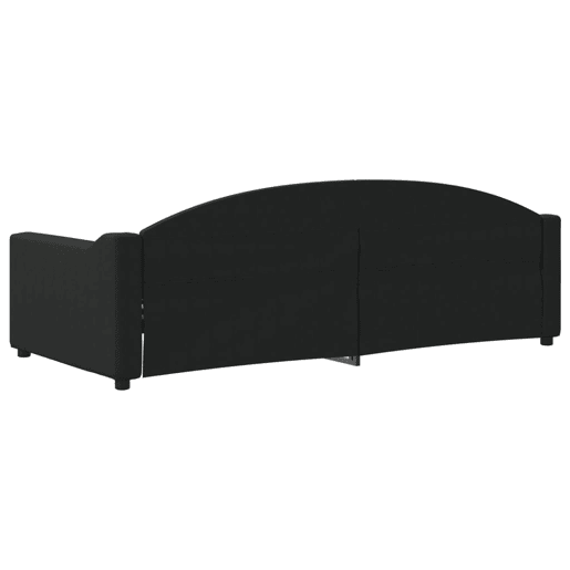 Sofá-cama, Sofá conversível 90x200 cm tecido preto