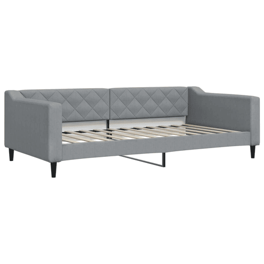 Sofá-cama, Sofá conversível 100x200 cm tecido cinzento-claro Sofá-cama, Sofá conversível 100x200 cm tecido cinzento-claro