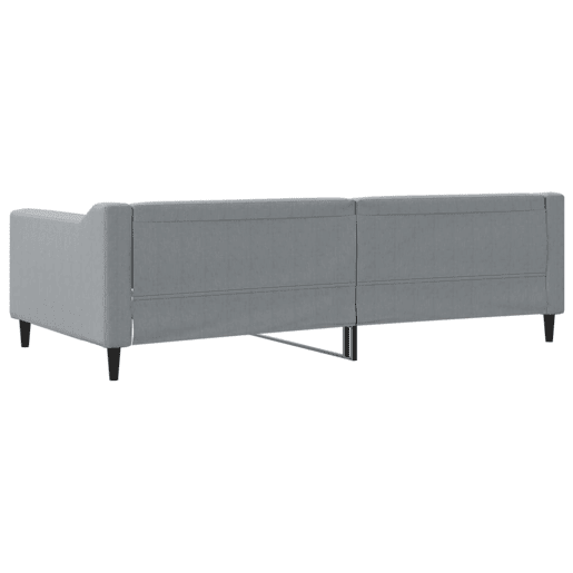 Sofá-cama, Sofá conversível 100x200 cm tecido cinzento-claro Sofá-cama, Sofá conversível 100x200 cm tecido cinzento-claro