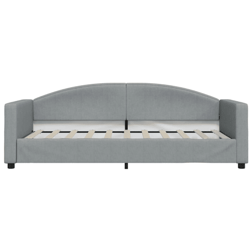 Sofá-cama, Sofá conversível 90x190 cm tecido cinzento-claro