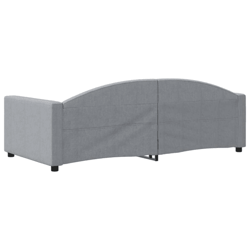 Sofá-cama, Sofá conversível 90x190 cm tecido cinzento-claro