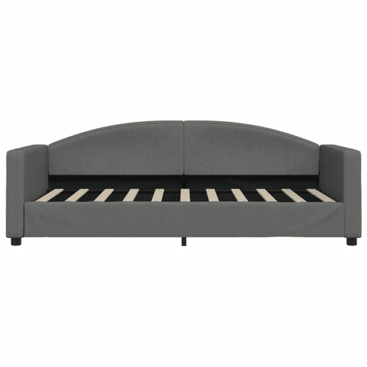 Sofá-cama, Sofá conversível 90x190 cm tecido cinzento-escuro