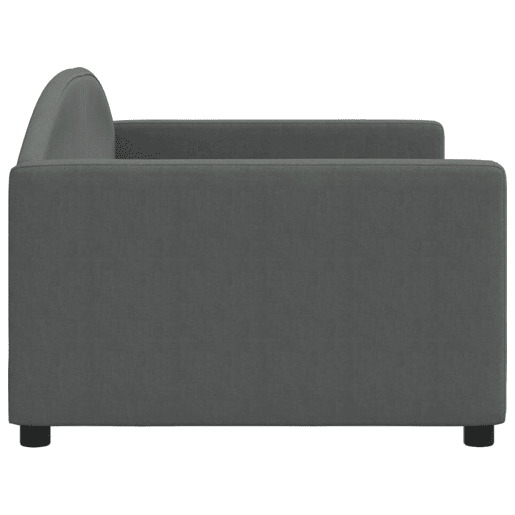 Sofá-cama, Sofá conversível 90x190 cm tecido cinzento-escuro