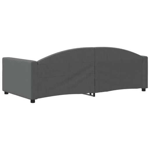 Sofá-cama, Sofá conversível 90x190 cm tecido cinzento-escuro