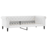 Sofá-cama, Sofá conversível 80x200 cm couro artificial branco