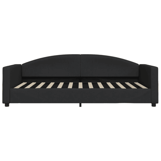 Sofá-cama, Sofá conversível 100x200 cm tecido preto
