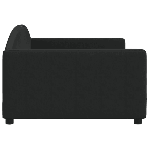 Sofá-cama, Sofá conversível 100x200 cm tecido preto
